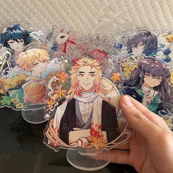 keychains anime acrylic uzui tengen demon slayer kimetsu no yaiba kamado tanjirou nezuko zenitsu stand figure model toys key chain, Silver
keychains anime acrylic uzui tengen demon slayer kimetsu no yaiba kamado tanjirou nezuko zenitsu stand figure model toys key chain, Silver