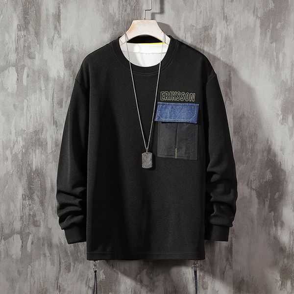 hoodies hoodies men's sweatshirt sudadera style casual long sleeves men's hoodies fashion patchwork o-neck, Black
hoodies hoodies men's sweatshirt sudadera style casual long sleeves men's hoodies fashion patchwork o-neck, Black