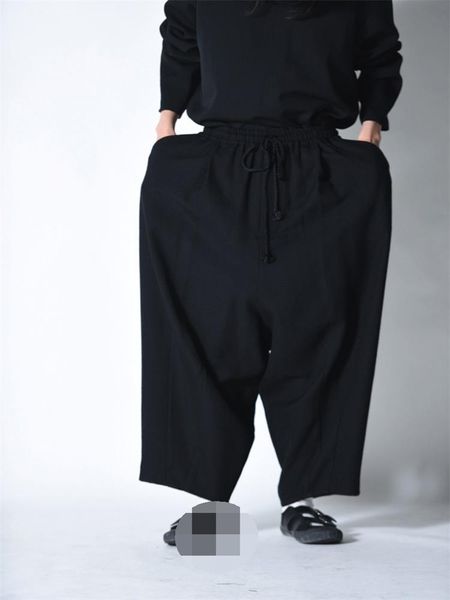 men's pants casual wide leg harlan spring and autumn black elastic waist hanging gear design fashion large size
men's pants casual wide leg harlan spring and autumn black elastic waist hanging gear design fashion large size