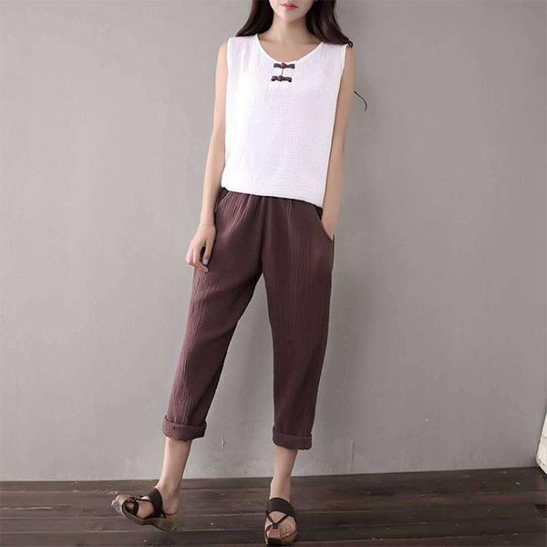 women's shorts 2021 spring and autumn cotton casual pants literature art solid color elastic waist loose thin straight nine, White;black
women's shorts 2021 spring and autumn cotton casual pants literature art solid color elastic waist loose thin straight nine, White;black