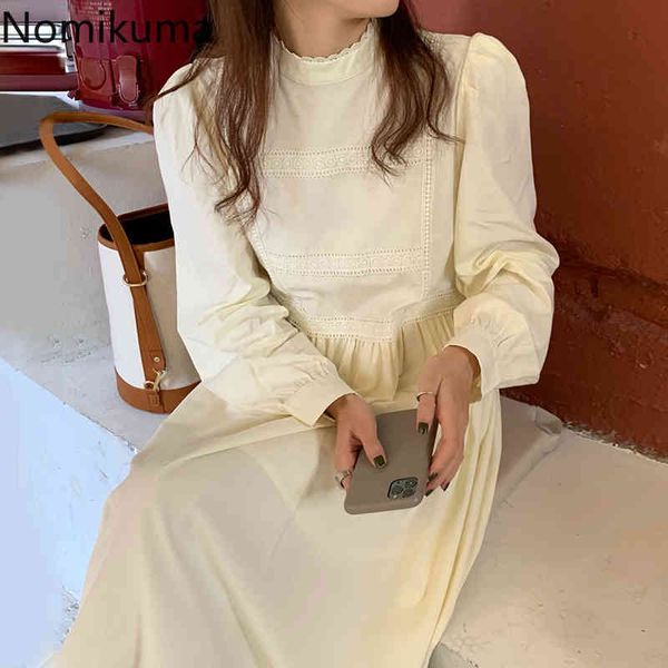 nomikuma robe korean chic long sleeve dress women stand collar high waist casual vintage dresses arrival vestidos mujer 210514, Black;gray
nomikuma robe korean chic long sleeve dress women stand collar high waist casual vintage dresses arrival vestidos mujer 210514, Black;gray