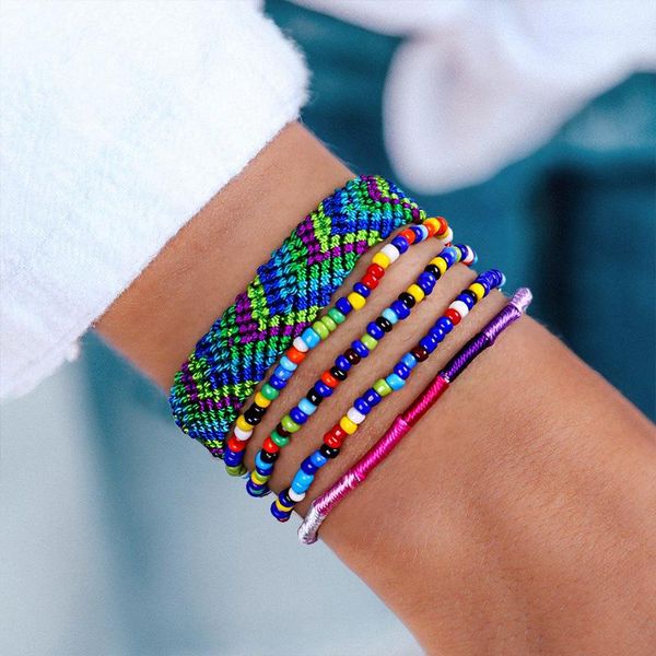beaded, strands trendy seed beads women bracelet bohemian colorful handmade woven rope bracelets set couples bangle friendship jewelry gift, Black
beaded, strands trendy seed beads women bracelet bohemian colorful handmade woven rope bracelets set couples bangle friendship jewelry gift, Black