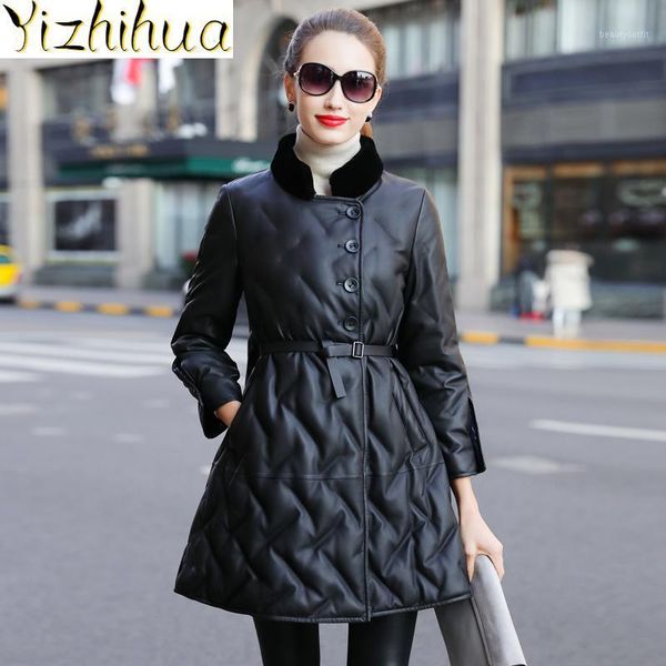 women's leather coat, korean sheepskin warm winter wool neck, pph25772021 & faux, Black
women's leather coat, korean sheepskin warm winter wool neck, pph25772021 & faux, Black