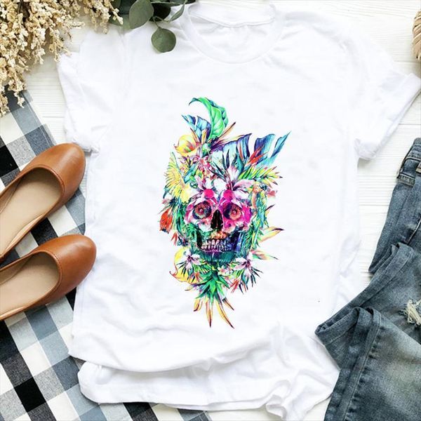 floral cartoon plant skull fall women t shirts autumn halloween print tee womens shirt graphic, White
floral cartoon plant skull fall women t shirts autumn halloween print tee womens shirt graphic, White