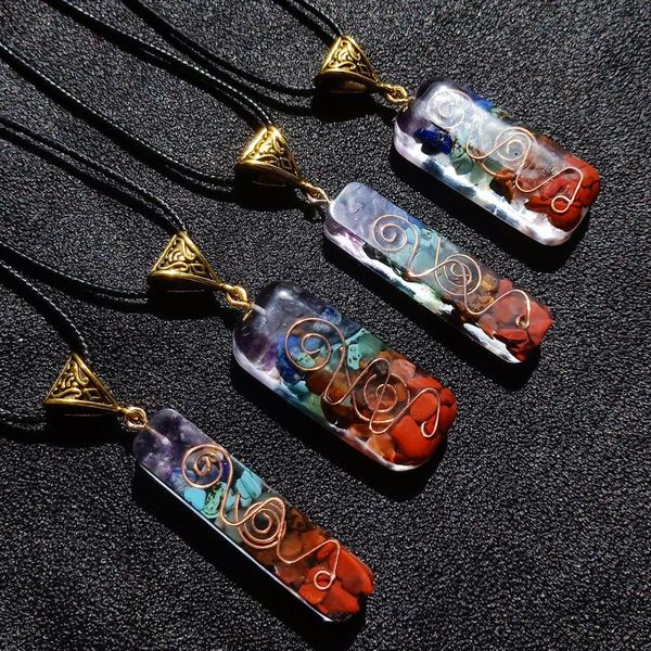 pendant necklaces reiki healing 7 chakra orgone colorful necklace amulet natural crystal energy for women men gift, Silver
pendant necklaces reiki healing 7 chakra orgone colorful necklace amulet natural crystal energy for women men gift, Silver