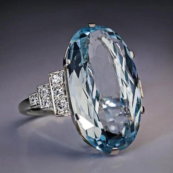 wedding rings luxury oversized oval blue crystal ring cubic zirconia promise love ladies engagement women jewelry, Slivery;golden
wedding rings luxury oversized oval blue crystal ring cubic zirconia promise love ladies engagement women jewelry, Slivery;golden