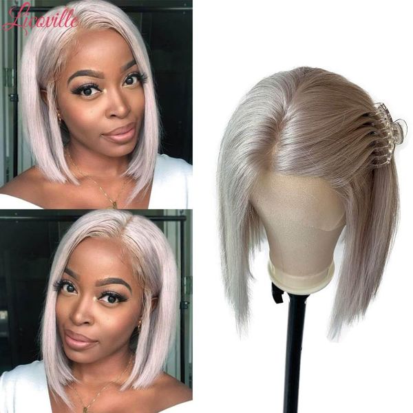 lace wigs straight bob grey human hair wig brazilian virgin short 13x1 t part front for women 180 density licoville, Black;brown
lace wigs straight bob grey human hair wig brazilian virgin short 13x1 t part front for women 180 density licoville, Black;brown