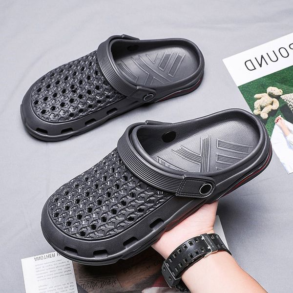 men women sport trainer size hole sandals shoes trend casual summer 2021 beach dual-use outdoor men's baotou sandal and slippers code:, Black
men women sport trainer size hole sandals shoes trend casual summer 2021 beach dual-use outdoor men's baotou sandal and slippers code:, Black