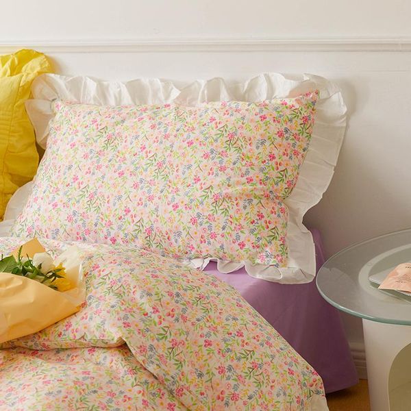 pillow case cilected korean pink floral 100% cotton pillowcase ins lotus leaf lace cushion cover core dust home decor 2pcs
pillow case cilected korean pink floral 100% cotton pillowcase ins lotus leaf lace cushion cover core dust home decor 2pcs