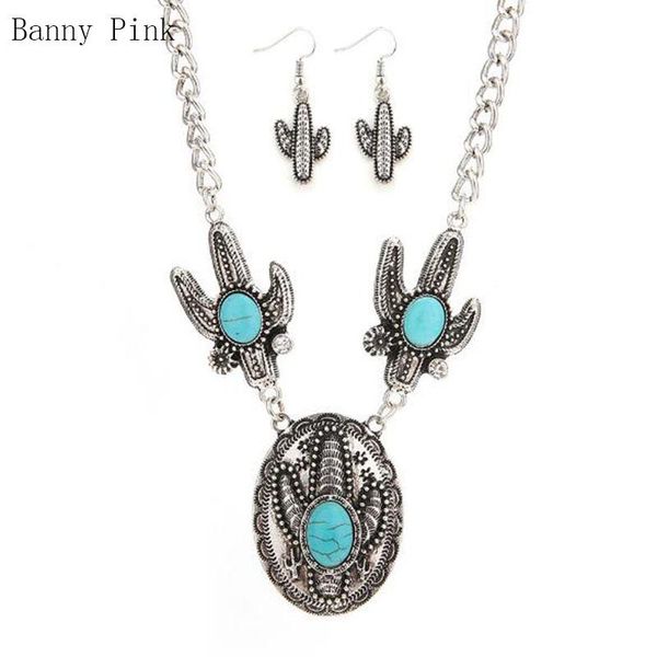 earrings & necklace boho alloy aunts pendant for women ethnic synthetic stone metal statement choker fashion jewelry set, Silver
earrings & necklace boho alloy aunts pendant for women ethnic synthetic stone metal statement choker fashion jewelry set, Silver