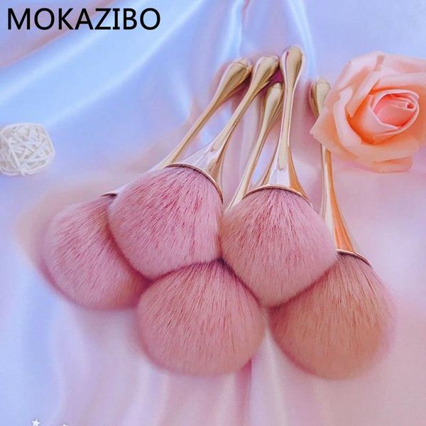 makeup brushes rose gold powder brush professional make up large cosmetic face cont brocha tool #zynwy-5
makeup brushes rose gold powder brush professional make up large cosmetic face cont brocha tool #zynwy-5