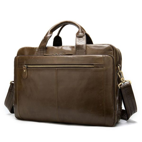briefcases retro leather bag business portable men's shoulder briefcase computer zipper solid soft handle bolso para hombre
briefcases retro leather bag business portable men's shoulder briefcase computer zipper solid soft handle bolso para hombre