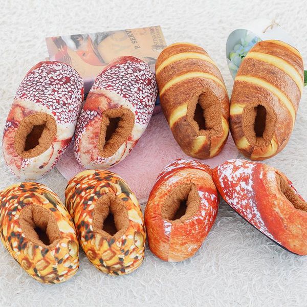 yummy funny bread shape women men slippers winter warm indoor shoes plush home soft bottom bedroom floor, Black
yummy funny bread shape women men slippers winter warm indoor shoes plush home soft bottom bedroom floor, Black