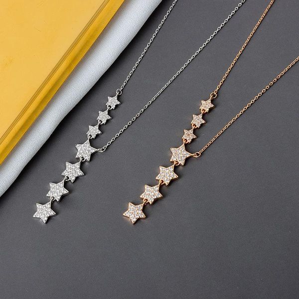 chains fashion cubic zircon silver color 7 star choke necklace exquisite simple pendant for women jewelry 2021
chains fashion cubic zircon silver color 7 star choke necklace exquisite simple pendant for women jewelry 2021