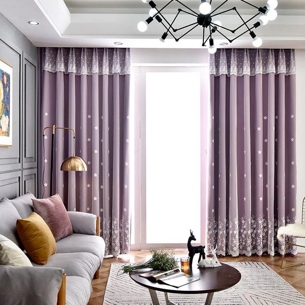 curtain & drapes luxury 2 layers blackout cloth curtain+embroidered tulle for living room bedroom window 1 panel
curtain & drapes luxury 2 layers blackout cloth curtain+embroidered tulle for living room bedroom window 1 panel