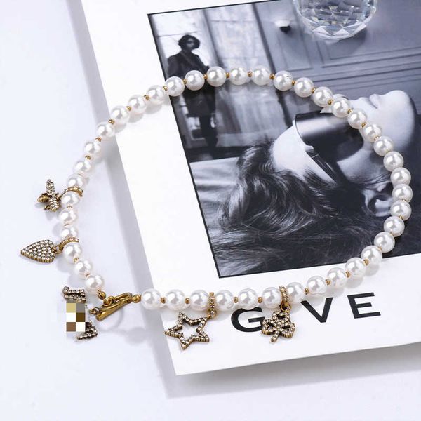2020cd letters love zircon star pearl necklace female noble personality star ins internet celebrity same style, Black
2020cd letters love zircon star pearl necklace female noble personality star ins internet celebrity same style, Black