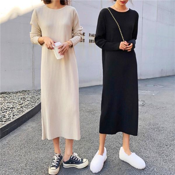 casual dresses spring autumn women knitted plus size solid o-neck long sleeve dress for one-piece, Black;gray
casual dresses spring autumn women knitted plus size solid o-neck long sleeve dress for one-piece, Black;gray