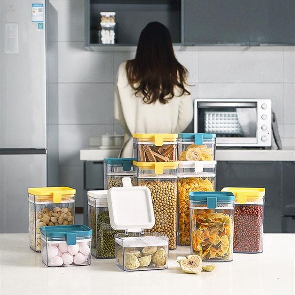transparent sealed storage box grains beans organizer containers kitchen grain tank airtight pantry bottles & jars
transparent sealed storage box grains beans organizer containers kitchen grain tank airtight pantry bottles & jars