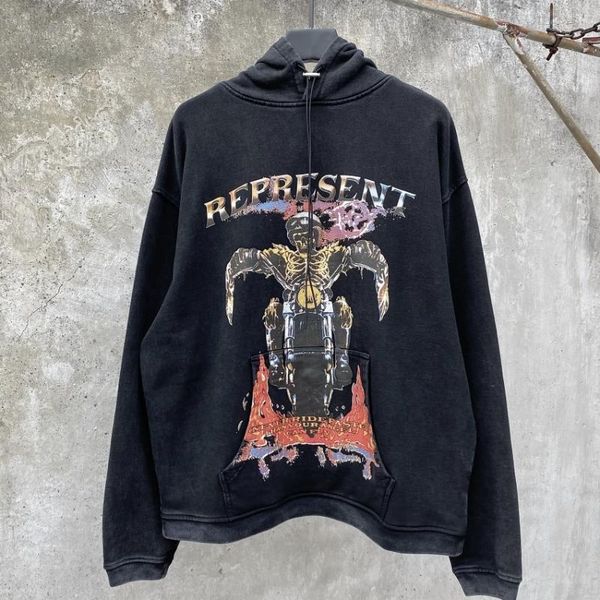 men's hoodies & sweatshirts skeleton motorcycle printing pullovers 2021fw represent hoodie men women 1:1 vintage washed, Black
men's hoodies & sweatshirts skeleton motorcycle printing pullovers 2021fw represent hoodie men women 1:1 vintage washed, Black