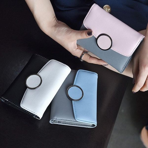 wallets 2021 women's wallet solid color zipper coin purse fashion small fragrance style short clutch card holder, Red;black
wallets 2021 women's wallet solid color zipper coin purse fashion small fragrance style short clutch card holder, Red;black