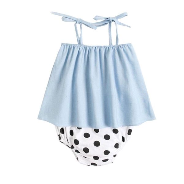 clothing sets 634f baby girls summer 3pcs outfits tie up ruffle polka dot bloomers and headband, White
clothing sets 634f baby girls summer 3pcs outfits tie up ruffle polka dot bloomers and headband, White