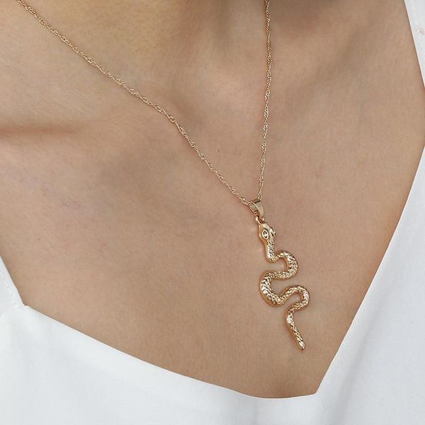 chains women necklace jewelry gothic accessories punk gold long snakelike s shape neck pendants for women's birthday gifts, Silver
chains women necklace jewelry gothic accessories punk gold long snakelike s shape neck pendants for women's birthday gifts, Silver