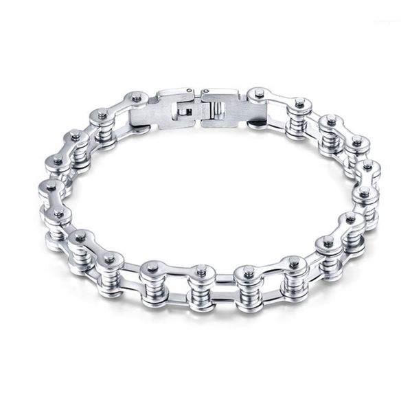 charm bracelets modern refined stainless steel bracelet bike chain design for men and link all-match wristband uni1, Golden;silver
charm bracelets modern refined stainless steel bracelet bike chain design for men and link all-match wristband uni1, Golden;silver