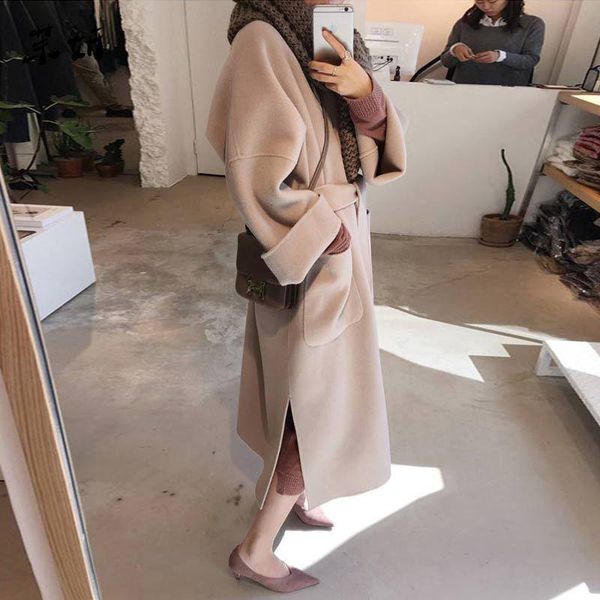 women's trench coats autumn and winter wool windbreaker 2021 casual v-neck coat women belt beige temperament, Tan;black
women's trench coats autumn and winter wool windbreaker 2021 casual v-neck coat women belt beige temperament, Tan;black