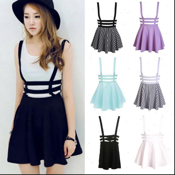 women mini womens skirts skater skirt cute suspender clothes straps high waist summer solid short, Black
women mini womens skirts skater skirt cute suspender clothes straps high waist summer solid short, Black