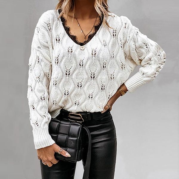 women's sweaters hirigin spring autumn lace decor buttoned v-neck long sleeve fashion ladies casual streetwear cardigan knitwear, White;black
women's sweaters hirigin spring autumn lace decor buttoned v-neck long sleeve fashion ladies casual streetwear cardigan knitwear, White;black