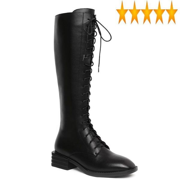 boots equestrian women genuine leather riding lace-up round toe gothic winter long fashion female black motorcycle shoes
boots equestrian women genuine leather riding lace-up round toe gothic winter long fashion female black motorcycle shoes
