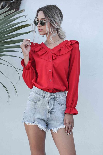 women's blouses & shirts chiffon women's blouse with frills, vintage woman's shirt v-social turtleneck. 5vo5, White
women's blouses & shirts chiffon women's blouse with frills, vintage woman's shirt v-social turtleneck. 5vo5, White