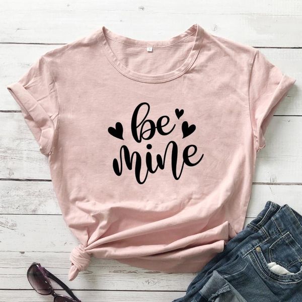 women's t-shirt women fashion summer graphic funny tee casual tumblr t shirt be mine letter print tshirt valentine's day gift, White
women's t-shirt women fashion summer graphic funny tee casual tumblr t shirt be mine letter print tshirt valentine's day gift, White
