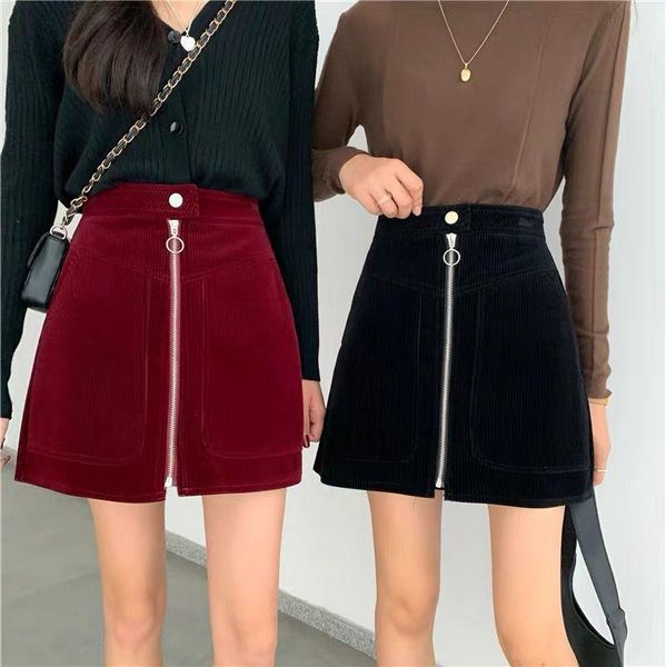 skirts 2021 autumn and winter corduroy skirt female high waist retro oversize thin student a-line package hip, Black
skirts 2021 autumn and winter corduroy skirt female high waist retro oversize thin student a-line package hip, Black