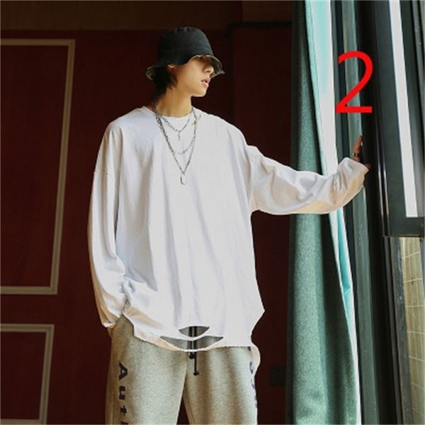 japanese simple wild basic solid color base t-shirt male autumn and winter 210420, White;black
japanese simple wild basic solid color base t-shirt male autumn and winter 210420, White;black