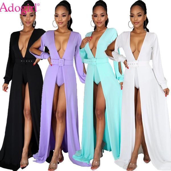 adogirl women solid elegant maxi dress with belt casual shorts split long sleeve cardigan night club party dresses, Black;gray
adogirl women solid elegant maxi dress with belt casual shorts split long sleeve cardigan night club party dresses, Black;gray