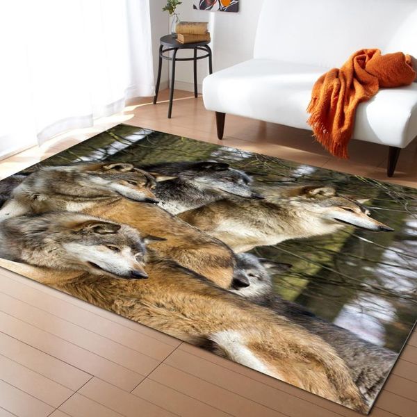 carpets wolf forest animal modern home kitchen mat rug bath long doormat entrance balcony el living room carpet