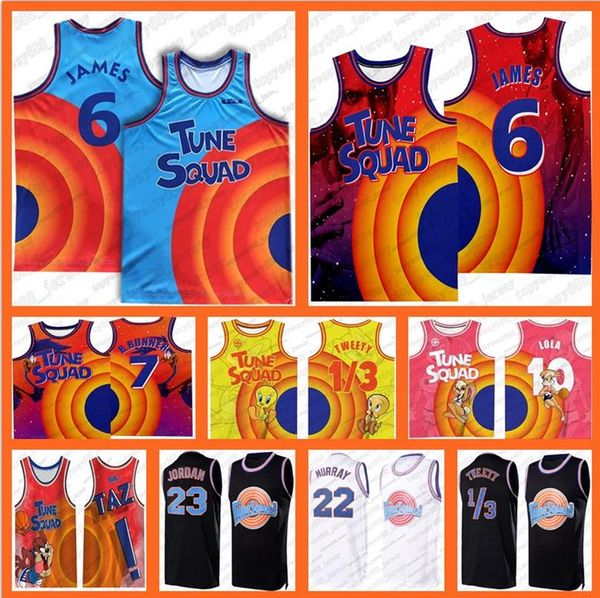 space jam 23 tunes squad mens lebron movie 6 james jersey 1 bugs bunny michael 2 d.duck taz 1/3 tweety 22 bill murray 10 lola basketball, Black;red
space jam 23 tunes squad mens lebron movie 6 james jersey 1 bugs bunny michael 2 d.duck taz 1/3 tweety 22 bill murray 10 lola basketball, Black;red