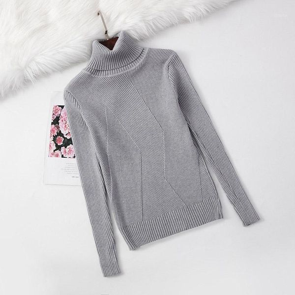autumn winter knit sweater casual female long sleeve pullovers 1pc turtleneck women warm thick women's sweaters, White;black