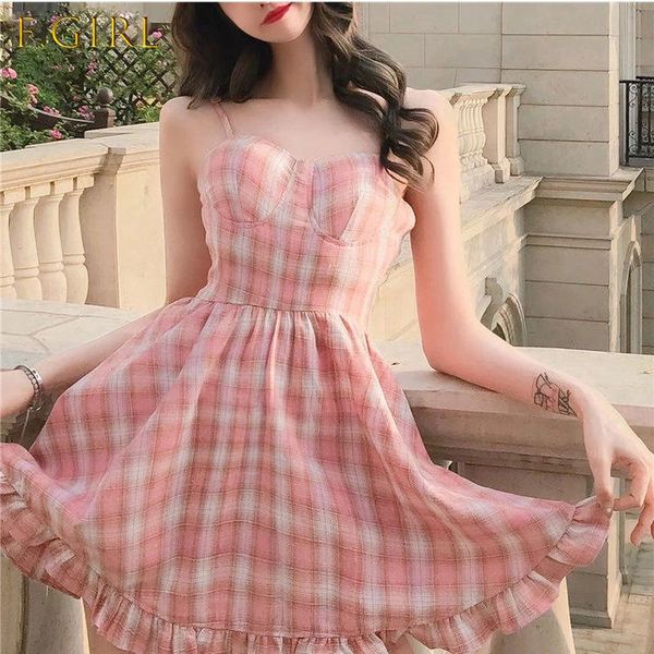 casual dresses women sleeveless sweetie preppy style trendy student all-match plaid summer square collar spaghetti strap ulzzang, Black;gray
casual dresses women sleeveless sweetie preppy style trendy student all-match plaid summer square collar spaghetti strap ulzzang, Black;gray
