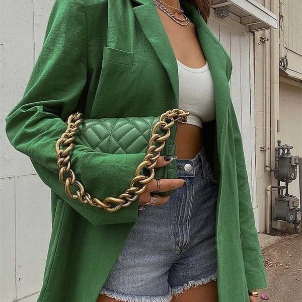 autumn women's blazer female long sleeve y2k casual coat chic cardigan green pink yellow vintage fashion jacket for women 211122, White;black
autumn women's blazer female long sleeve y2k casual coat chic cardigan green pink yellow vintage fashion jacket for women 211122, White;black