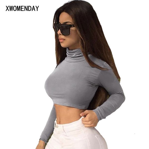 women's t-shirt elegant spring women long sleeve short t-shirts solid slim fit turtleneck ladies shirt black white crop
women's t-shirt elegant spring women long sleeve short t-shirts solid slim fit turtleneck ladies shirt black white crop