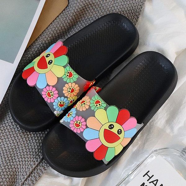 slippers women's fashion sun flower summer slides ladies fresh comfort pvc female outdoor flat casual sandals wholesale, Black
slippers women's fashion sun flower summer slides ladies fresh comfort pvc female outdoor flat casual sandals wholesale, Black