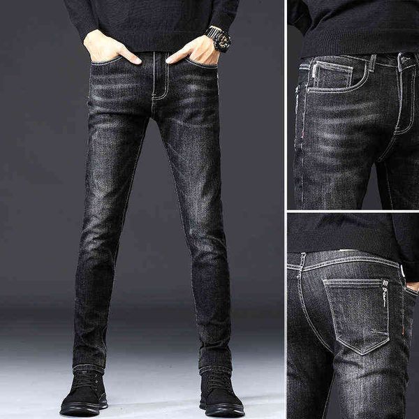 men's jeans 2021 spring and autumn jeans korean version slim student leisure elastic small feet long pants men's fashion, Blue
men's jeans 2021 spring and autumn jeans korean version slim student leisure elastic small feet long pants men's fashion, Blue