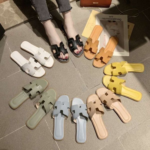 casual shoes slippers women's summer fashion wear 2019 new flat bottomed beach shoes, Black