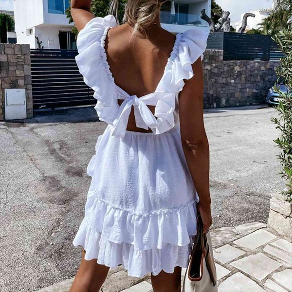 summer butterfly sleeve ruffles womens dresses square collar back lace up sundress solid color a line beach party, Black;gray
summer butterfly sleeve ruffles womens dresses square collar back lace up sundress solid color a line beach party, Black;gray