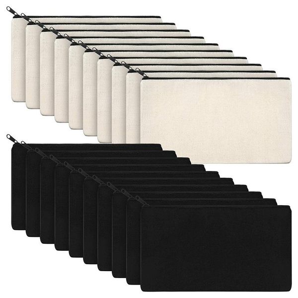 20pcs canvas makeup bags zipper pouch pencil case blank diy craft cosmetic for travel school
20pcs canvas makeup bags zipper pouch pencil case blank diy craft cosmetic for travel school