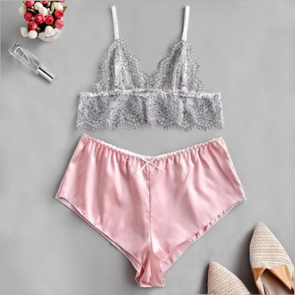 bras sets eyelash lace bra lingerie women silk shorts pajamas floral colorblock bowknot satin pajama set sheer underwear pink, Red;black
bras sets eyelash lace bra lingerie women silk shorts pajamas floral colorblock bowknot satin pajama set sheer underwear pink, Red;black
