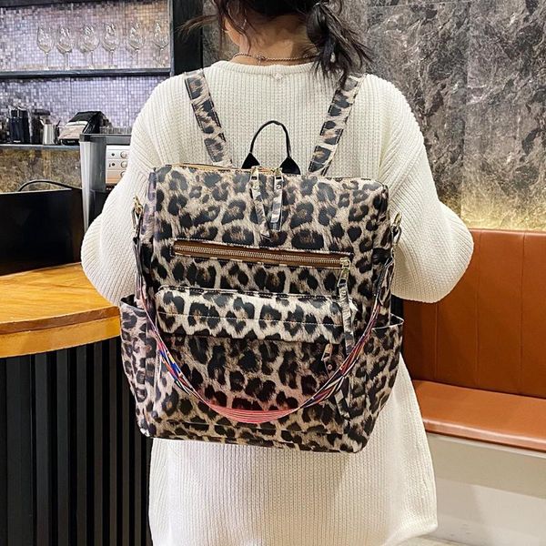 backpack female leopard floral print multipurpose pu leather shoulders bag women rucksack for school travel shopping picnic
backpack female leopard floral print multipurpose pu leather shoulders bag women rucksack for school travel shopping picnic