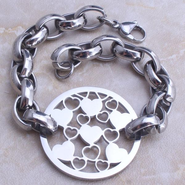 link, chain bracelet heart stainless steel fahion jewelry for man & woman bijoux acier inoxidable femme joyas jewels store bj210001, Black
link, chain bracelet heart stainless steel fahion jewelry for man & woman bijoux acier inoxidable femme joyas jewels store bj210001, Black